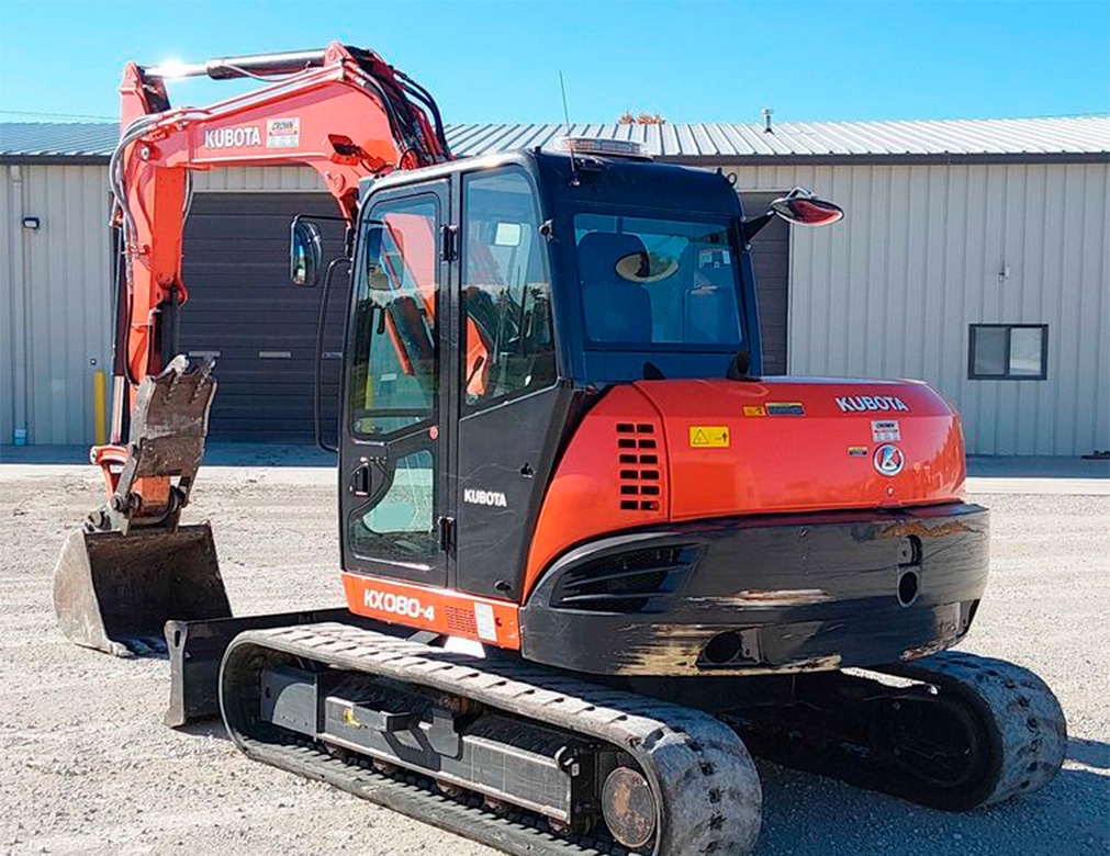 2016 Kubota KX080-4 Excavator